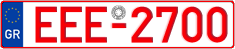 License plate of Greece, Tax-exempt vehicles