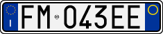 License plate of Italy, Cars (1994 year series)