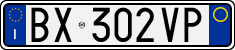 License plate of Italy, Cars (1994 year series)