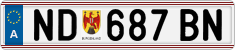 License plate of Austria, Regular plates