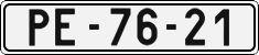 License plate of the Czech Republic, Cars (1960)