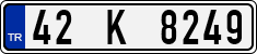 License plate of Turkey, Regular plates