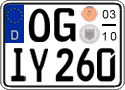 German license plate, Seasonal plates