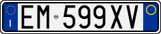 License plate of Italy, Cars (1994 year series)