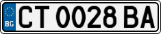 License plate of Bulgaria, Cars