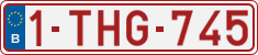 License plate of Belgium, Regular plates (2010)