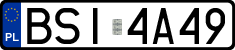 License plates of Poland, Regular car plates