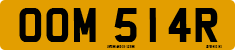 License plate of the United Kingdom, 1963 year system