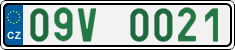License plate of the Czech Republic, Oldtimers (2001)