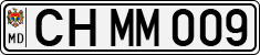 License plate of Moldova, Cars (1992)