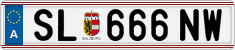 License plate of Austria, Regular plates