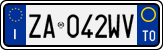 License plate of Italy, Cars (1994 year series)