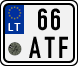 License plate of Lithuania, Scooters