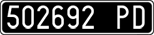 License plate of Italy, Cars (1927 year series)