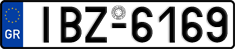 License plate of Greece, Cars