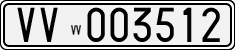 License plate of Italy, Cars (1927 year series)