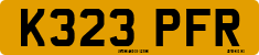 License plate of the United Kingdom, 1983 year system