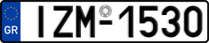 License plate of Greece, Cars