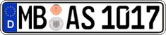 German license plate, Regular plates