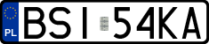 License plates of Poland, Regular car plates