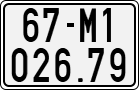 License plate of Vietnam, Motorcycles