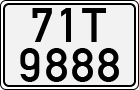 License plate of Vietnam, Cars