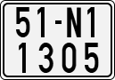 License plate of Vietnam, Motorcycles