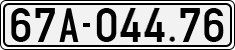 License plate of Vietnam, Cars