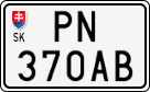 License plate of Slovakia, Motorcycles