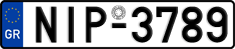 License plate of Greece, Cars