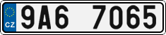 License plate of the Czech Republic, Cars (2001)