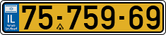 License plate of Israel, Regular plates