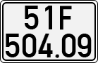 License plate of Vietnam, Cars
