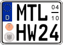 German license plate, Seasonal plates