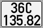 License plate of Vietnam, Cars