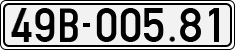 License plate of Vietnam, Cars