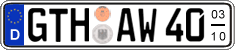 German license plate, Seasonal plates
