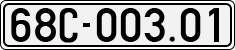License plate of Vietnam, Cars
