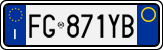License plate of Italy, Cars (1994 year series)