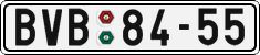 License plate of the Czech Republic, Cars (1960)