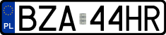 License plates of Poland, Regular car plates