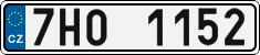 License plate of the Czech Republic, Cars (2001)