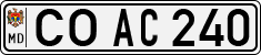 License plate of Moldova, Cars (1992)