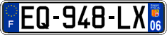 French license plate, SIV (ordinary)