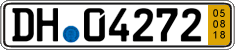 German license plate, Short-term transit plates