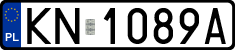 License plates of Poland, Regular car plates