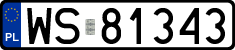 License plates of Poland, Regular car plates