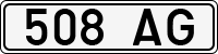 License plate of Estonia, Trailers