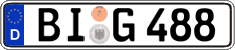 German license plate, Regular plates