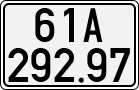 License plate of Vietnam, Cars